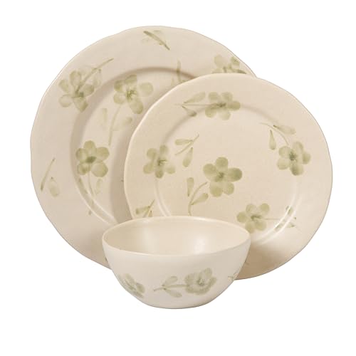 Bloomhouse - 2 Time Oprah's Favorite Things - Made in Portugal Hand Painted Dinnerware Set - Porto Petals 12 Piece (Servic...