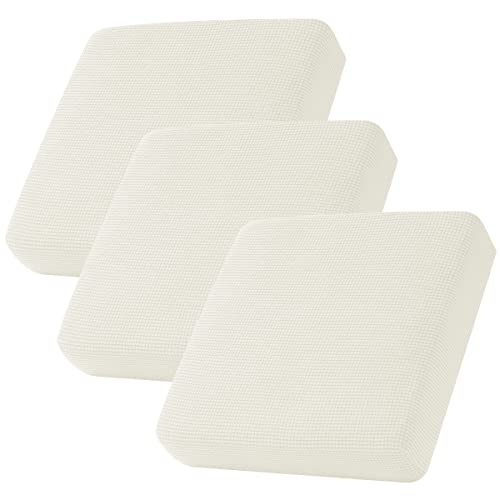 CHUN YI 3Piece Stretch Couch Cushion Covers, Sofa Seat Slipcovers for Pets, Suitable for Armchair Loveseat Sofa with Spand...