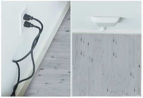 Sleek Socket Original & Patented Flat Ultra-Thin Outlet Concealer with Extension Cord Kit, Multi Outlets Power Strip, Idea...