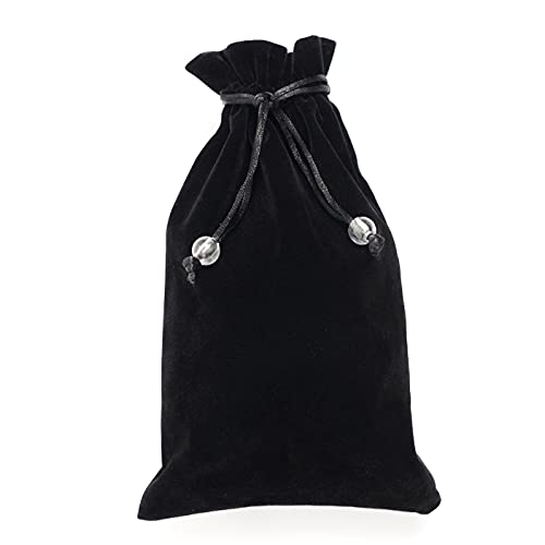 EFENDIZ Velvet Drawstring Pouch, 5.5x9 Inches, Black Cloth, Small Gift Bag, Jewelry Pouch 1pcs