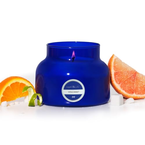Capri Blue Volcano Scented Candles - Luxury Glass Jar Candles for Home Scented with Tropical Fruit & Sugared Citrus - Soy ...