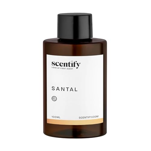 Scentify Santal Aroma Oil Refill Scent for Oil Diffusers - Iris, Amber, Sandalwood, Cedar Scents - Luxurious Relaxing Arom...