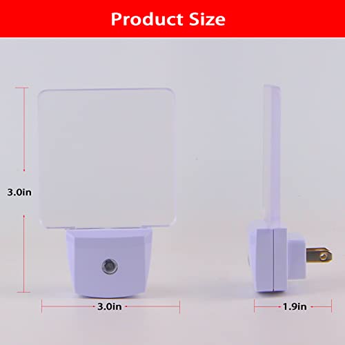 U4GLORY Red Night Lights Plug in 2 Pack, 0.5W Red Light Night Light with Dusk to Dawn Sensor, Auto On/Off LED Night Light ...