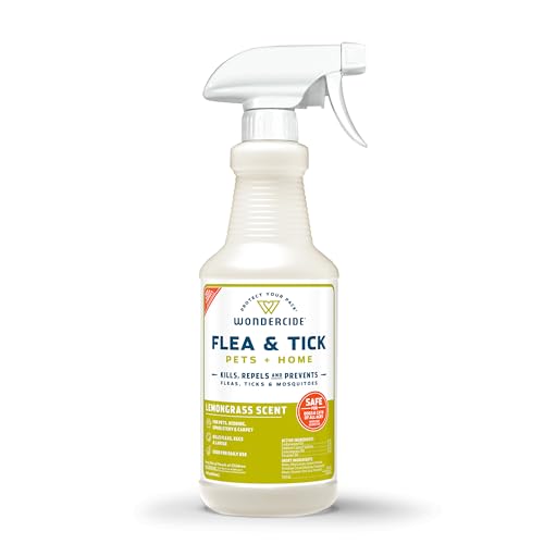 Wondercide - Flea, Tick & Mosquito Spray for Pets and Home with Natural Essential Oils - Killer, Control, Prevention, Trea...