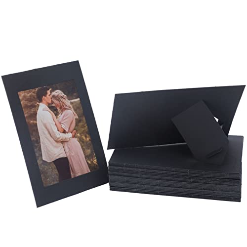 50 Pack Standing Paper Picture Frames 4x6,Cardboard Photo Frame with Easel,Paper Photo Frame Cards,Gallery Frames Bulk For...