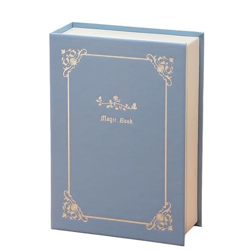 Misslanonly Jewelry Organizer Box Book, PU Leather Travel Jewelry Case with Magnetic Closure, Double-Sided Storage for Ear...