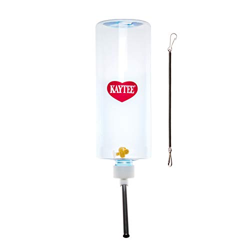 Kaytee Clear View Water Bottle for Pet Rabbits, Ferrets, and Guinea Pigs, 32 oz