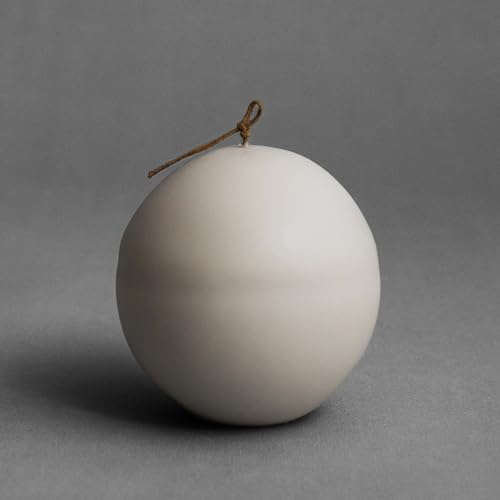 LAWA Imperfect Sphere Candle - Beautiful Handmade Pillar Scented Soy Wax Elegant Aesthetic Candle Housewarming Gift Home R...