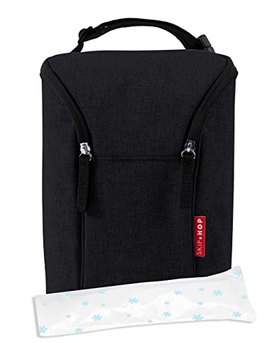 Skip Hop Baby Breastmilk Cooler Insulated Bottle Bag, Grab & Go, Chevron