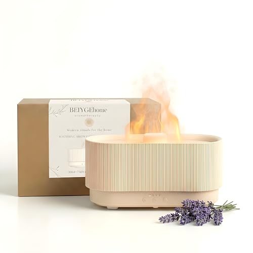 BEIYGE 8 Colour Aromatherapy Diffuser, Essential Oil Diffusers for Home, Desk Humidifier, Flame Diffuser, Ultrasonic Diffu...