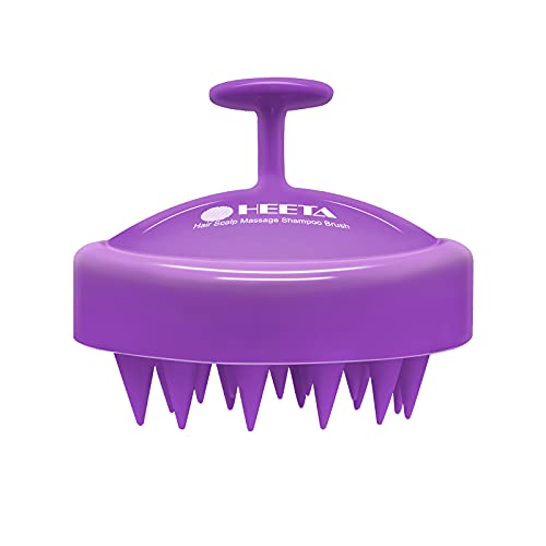 HEETA Scalp Massager Hair Growth, Soft Silicone Scalp Scrubber Shampoo Brush for Exfoliation, Dandruff Removal Head Massag...