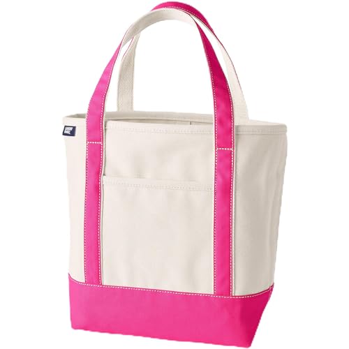Lands' End Open Top Canvas Tote Bag