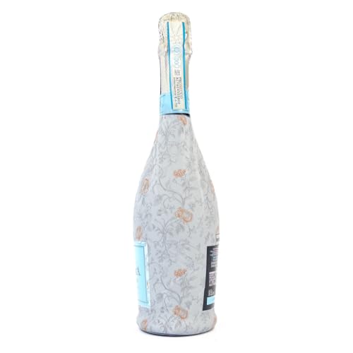 Beau Bottles Floral Bridal Bliss Custom Wine Label Wrap for La Marca 750ml Champagne Bottle - Personalized Wine Bottle Lab...
