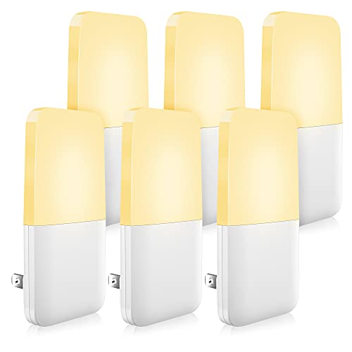 MAZ-TEK Plug in Night Light, Warm White LED Nightlights with Smart Dusk to Dawn Sensor for Kids, Nursery, Ideal for Bedroo...