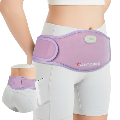 Comfytemp Portable Belly and Back Heating Pad for Period Soothing, FSA Eligible HSA Cordless Dual-Zone Menstrual Heating P...