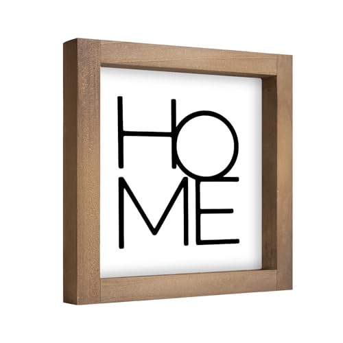 pechpell 6 Inch Home Sign Decor, Wooden Family Room Wall Decor for House Art, Indoor Entryway Shelf Table Tiered Tray Mant...