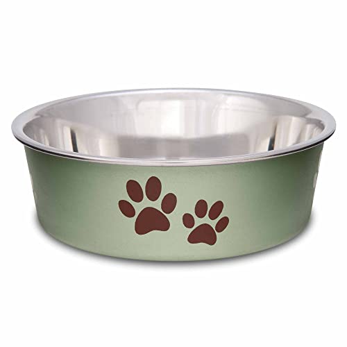 Loving Pets Bella Dog Bowls- Stainless Steel Dog & Cat Bowls - Spill Proof Dog Food Bowl, Cat Bowl, Puppy Essentials & Pet...