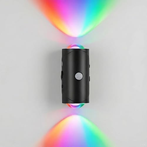 ZSYZDL Rechargeable Motion Sensor Night Light, Magnetic RGB Color Changing LED Ambient Lighting, Compact Battery Operated ...