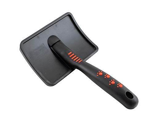 Paw Brothers Soft Pin Curved Slicker Brush for Dogs, Coated Tips, Maximum Coverage, Gentle on Skin, Large