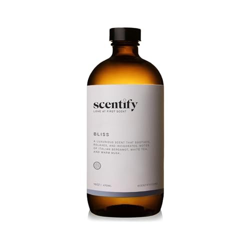 Scentify Bliss Aroma Oil Refill Scent for Oil Diffusers - Eucalyptus, Bergamot, Tea & Powdery Scents - Luxurious Relaxing ...