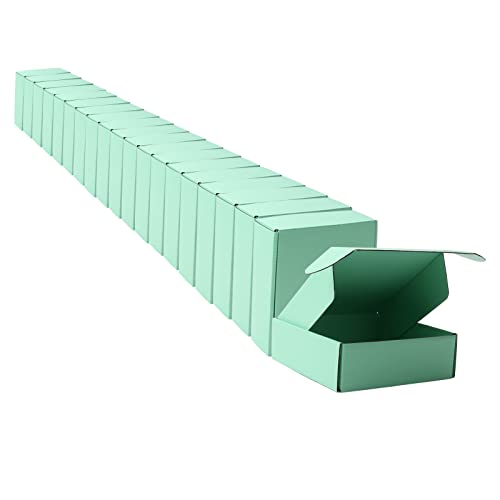 Small Green Shipping Packaging Boxs MEIANJU L6xW6xH2 inch 20PCS Shipping Boxs Gift Wrap Box for Bridesmaid Proposal,Invita...