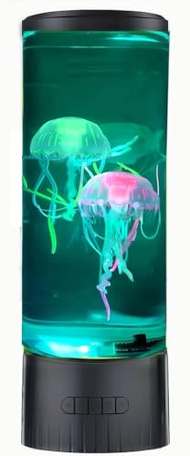 CALOVER Jellyfish Lamp - Cool Ocean Decor Jelly Fish Aquarium Light Tank with Speaker White Noise - Unique Sensory Lights ...