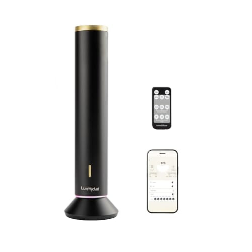 Waterless Essential Oil Diffuser – Smart App & Remote Control, 4000 Sq Ft Coverage, Quiet Aroma Diffuser for Large Room Ho...
