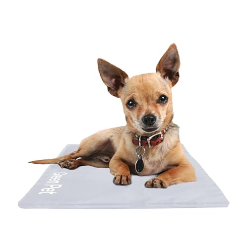 The Green Pet Shop Dog Cooling Mat Cover - Extra Small, Cloud - Protect Your Cool Pet Pad from Dirt & Damage - Machine Was...