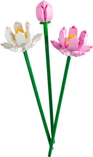 LEGO Lotus Flower - Building Toy for Kids, Girls & Boys, Ages 8+ - Artificial Lotus Flowers for Home Decor & Display - Cre...