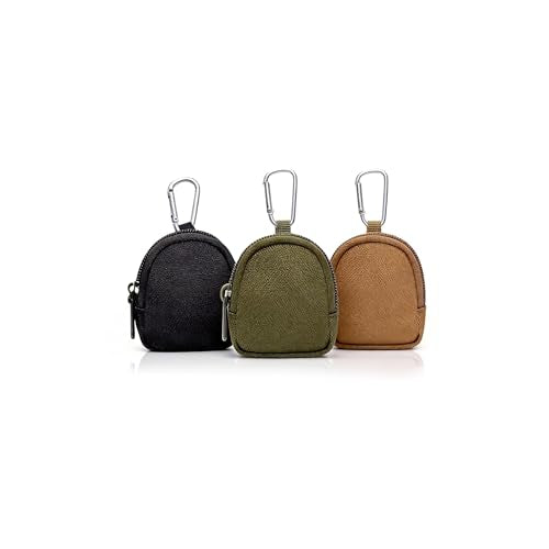 3Pcs Mini Coin Purse Keychain Set Small Backpack Keychain Clip-On Wallet Portable Coin Purse Gift for Friends