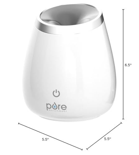Pure Enrichment PureSpa Deluxe Ultrasonic Aromatherapy Oil Diffuser - 120ml Water Tank, Mood-Boosting Ionizer and Optional...