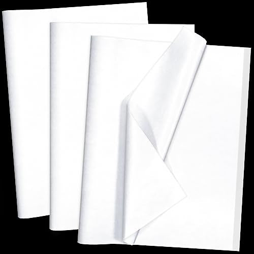 100 Sheets White Tissue Paper Artdly 14 x 20 Inches Recyclable White Wrapping Paper Bulk for Weddings Birthday DIY Project...