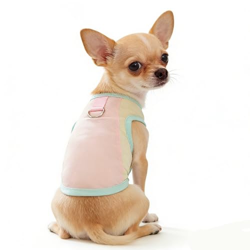 Dog Shirt with D-Ring, Sun Protection Summer Pet Clothes for Small Dogs Boy Girl Dog Cooling Vest Summer T-Shirt Puppy Sle...