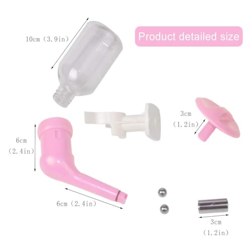 Andiker Dog Water Bottle for Crate, No-drip 350ml Dog Water Dispenser Adjustable and Detachable Installed on The Kennel Ca...