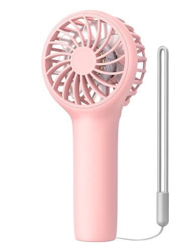 EasyAcc Mini Portable Fan Handheld, Lash Fan [12H Max Cooling Time] 3 Speed USB C Rechargeable Battery Pocket Personal Mak...