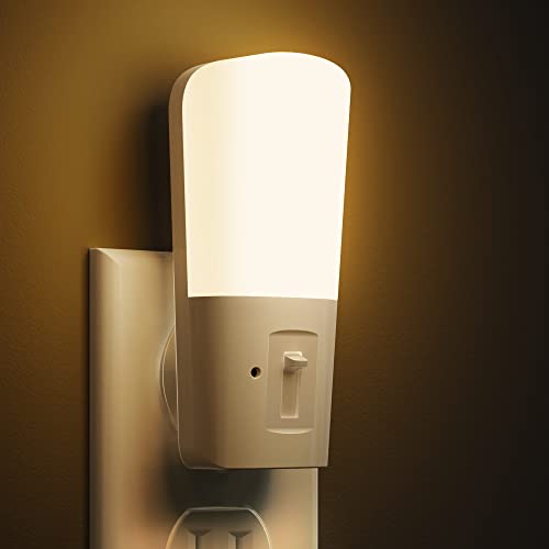 LOHAS Plug in Night Light, Dimmable LED Night Lights With Dusk to Dawn Sensor, Soft White 3000K Sleep Nightlight, Adjustab...