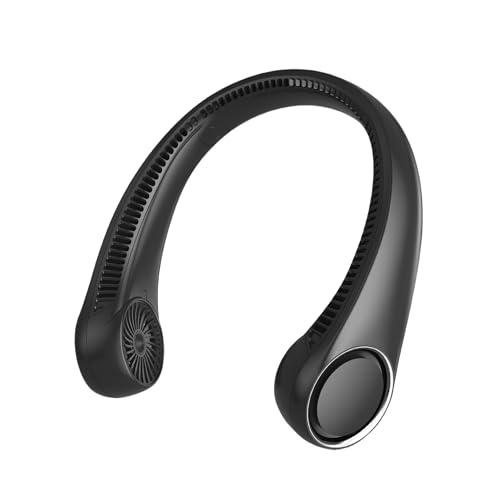 Portable Neck Fan, Hands Free Bladeless, 360° Cooling Personal Fan,Wearable Quiet Fan for Outdoor Indoor, Birthday Gifts f...