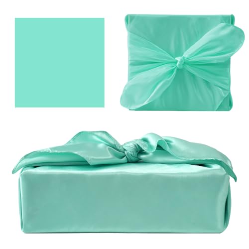 6 PCS/Set Minimalist Gift Wrapping Scarf - Multi-Color Satin Fabric Bundling Cloth for Stylish Present Packaging