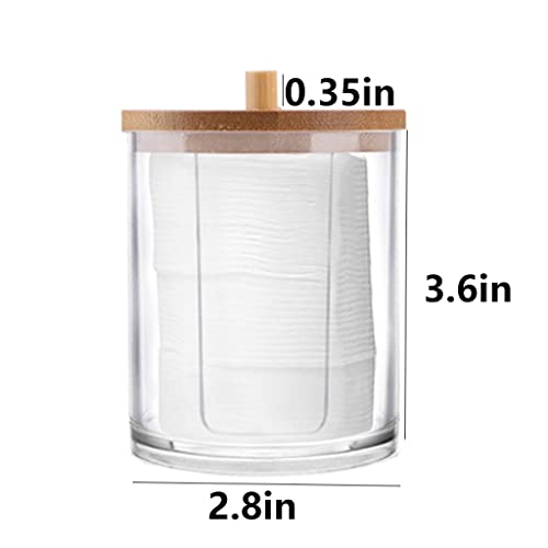 Cotton Pad Holder Cotton Round Holder Dispenser, Makeup Pad Organizer for Bathroom & Travel