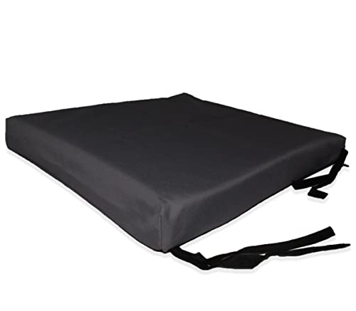 Rehabilitation Advantage Wheelchair Cushion Cover 18 x 16 x 2, Black