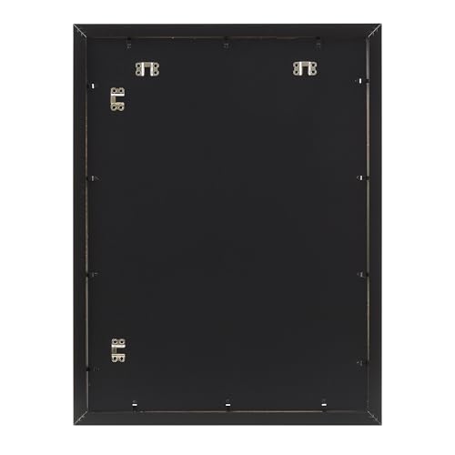 Amazon Basics Rectangular Wood Poster Frame, 18" x 24", Black