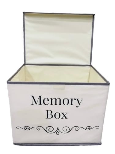 Pear Tree Essentials Memory Storage Box - Baby Keepsakes, Travel memories, Loved Ones Treasured Keepsakes.