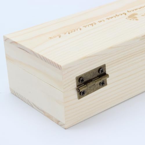 KCGANI Pregnancy Test Keepsake Box, Surprise Wooden Pregnancy Announcement Presents Box for Dad Grandparents Husband, Wood...