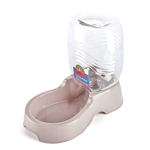 Flexzion Automatic Gravity Pet Waterer for Cat & Dog - Non-Skid & Easy-Clean Auto Replenish Water Dispenser Drinking Bowl...