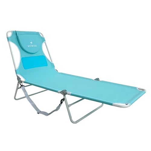 Ostrich the Ladies Comfort Lounger with Chest Support, Foldable and Portable Reclining Outdoor Patio Beach Lawn Camping Po...
