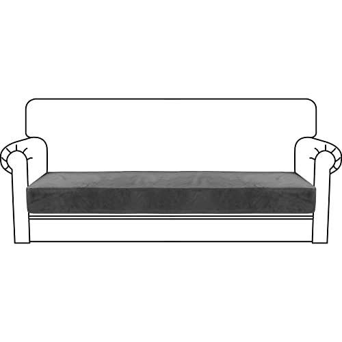 MAXIJIN Velvet Stretch Couch Cushion Covers Soft Sofa Cushion Cover Replacement Sofa Seat Cushion Slipcovers Furniture Pro...