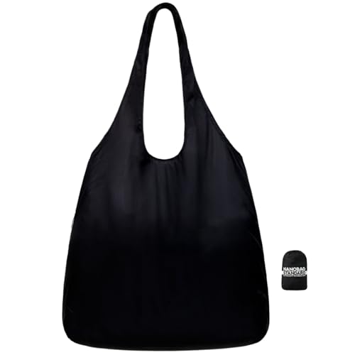 Nanobag Ultralight Foldable Tote for Women & Men, Reusable Grocery & Travel Bag, Packable Collapsible Compact Market Essen...