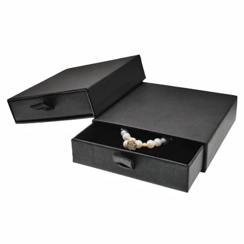 GymRichy 2 Pack Jewelry Gift Boxes Cardboard Jewelry Boxes, 3.5 x 3.5 x 1 Inch Small Gift Boxes for Jewelry Earrings Neckl...