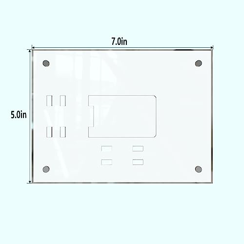 HELPLEX Picture Frames, 3 Pack 5x7 inch Acrylic Picture Frame Clear 5 x 7 Photo Frames Magnetic Picture Frames Ready for T...