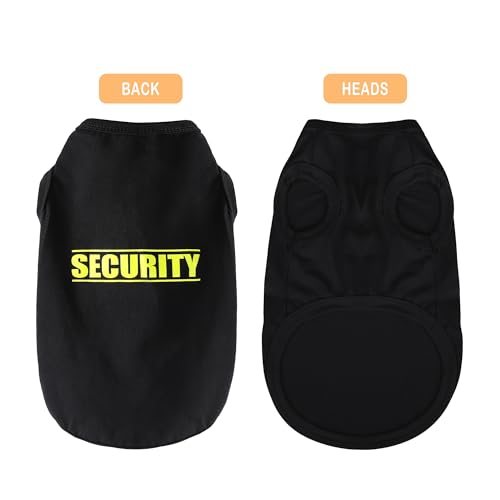 Discover Cozy Cotton Canine Wear: Soft, Lightweight, and Breathable Dog Shirt Vest with Eye-Catching Graphics(Security), K...